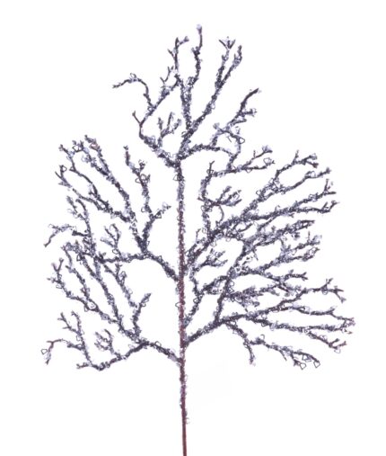 19"L Sequin/Ice Glitter Twig Spray